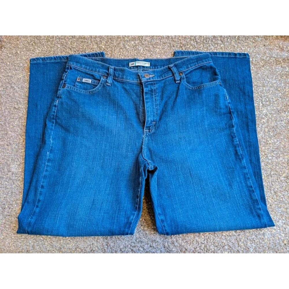 Lee Relaxed Straight Leg Denim Jeans 12 short